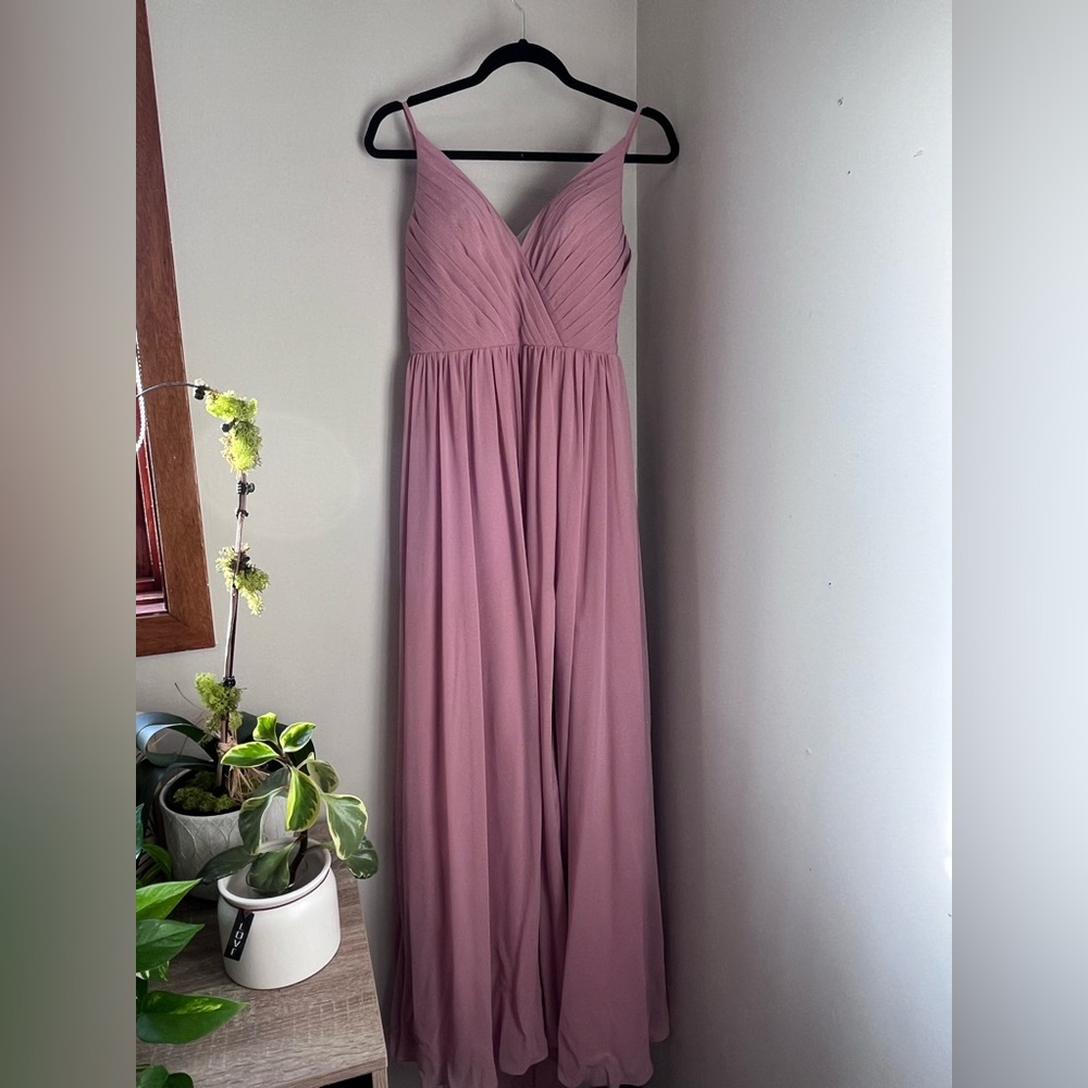 Azazie Bridesmaid Dress - Gracie - Dusty Rose - Size 8